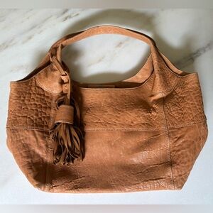 SUNDANCE tan leather hobo bag - made in Italy